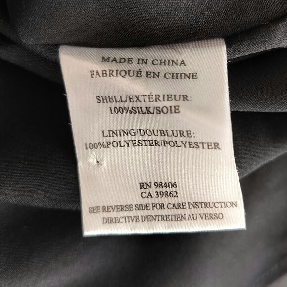 Theory Size 4 Garner Silk Sleeveless A Line Dress Black - Picture 6 of 7